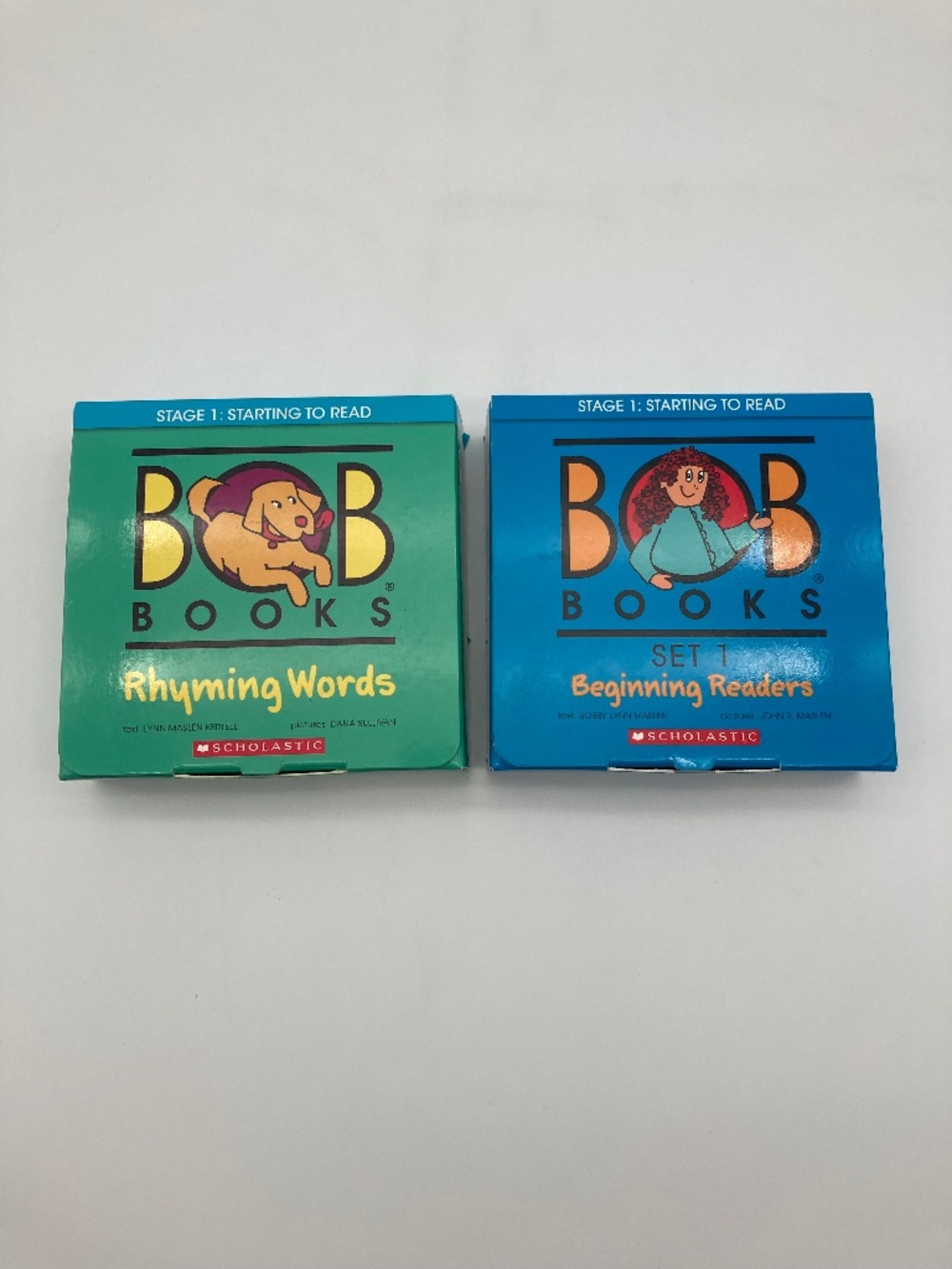 Bob Books Stage 1 Lot Set 1 Beginning Readers Rhyming Words 22 Books Cards Cases